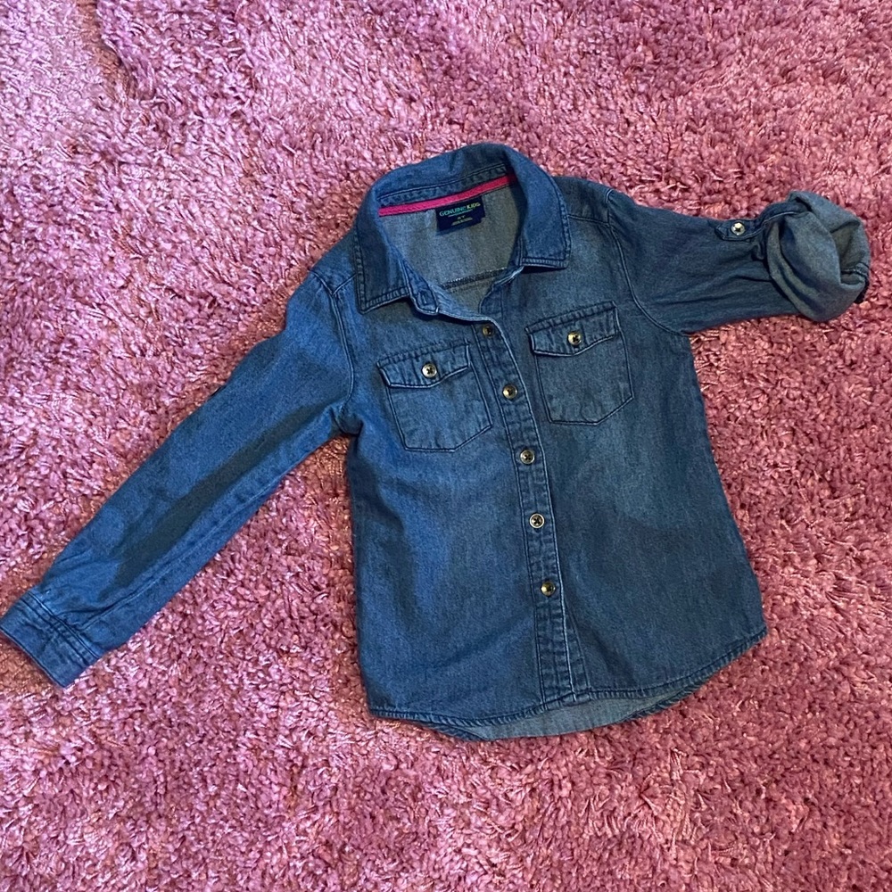 Adorable Osh Kosh denim shirt Sz5